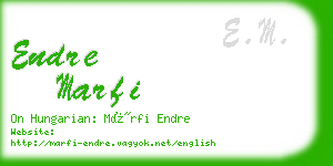 endre marfi business card